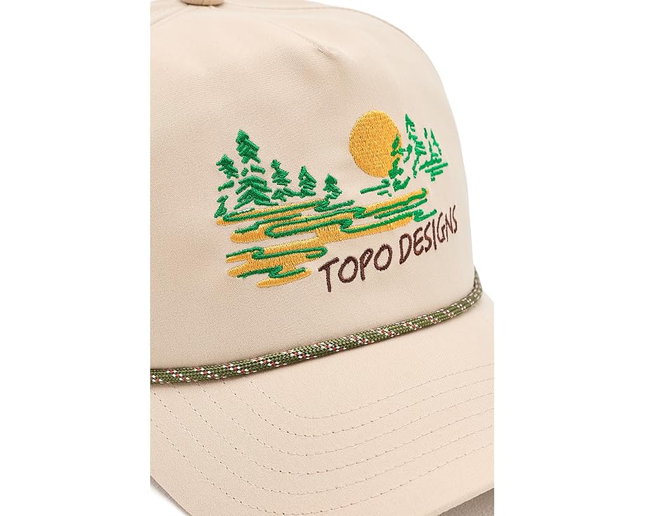 Кепка Twill Rope Cap Topo Designs с золотистым оттенком