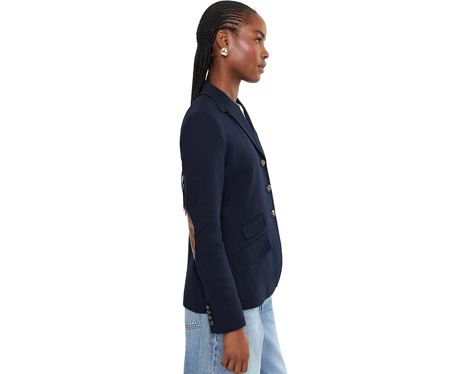 Cotton Herringbone Jacquard Blazer