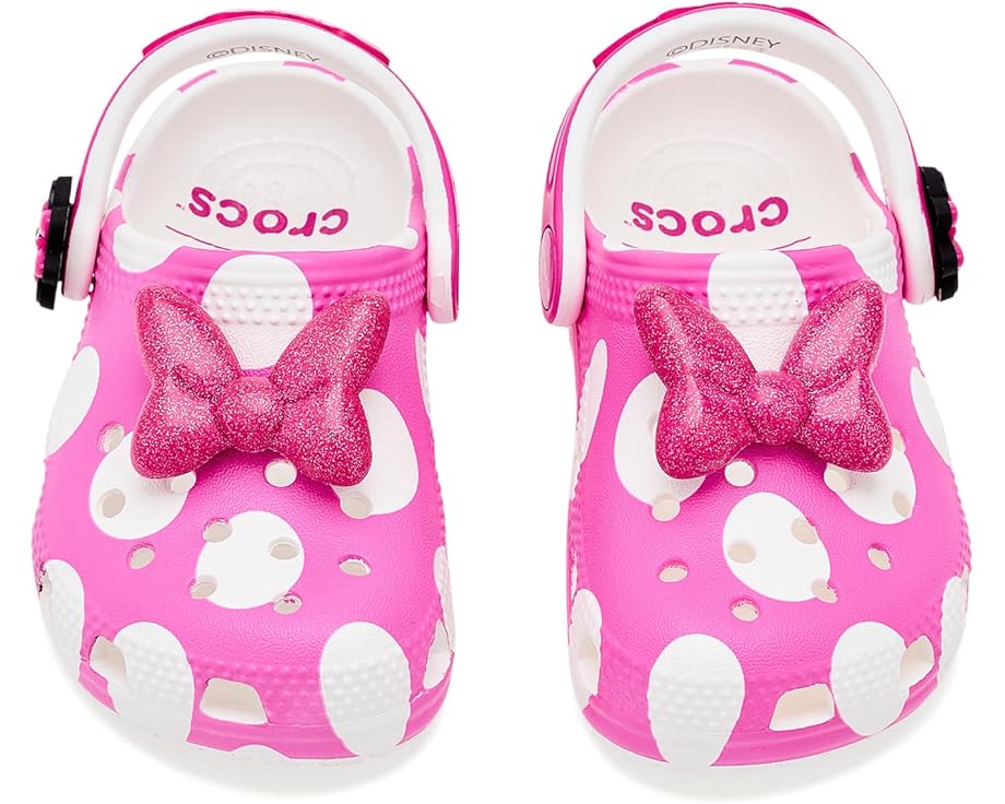 Кроксы Crocs Kids Disney Микки Маус для малышей с розовым бантом
