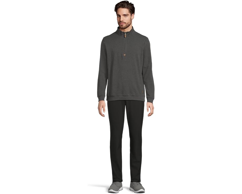 Свитер TravisMathew Cloud Sweater 1/4 Zip с логотипом и резинками на манжетах
