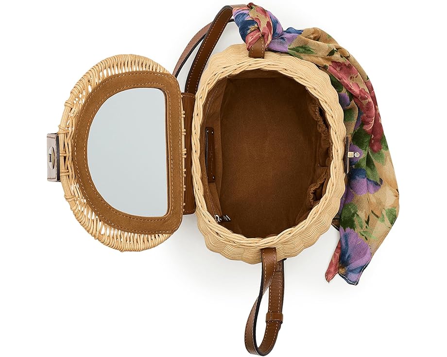 Корзина Patricia Nash Duronia Basket с шарфом Французские гортензии