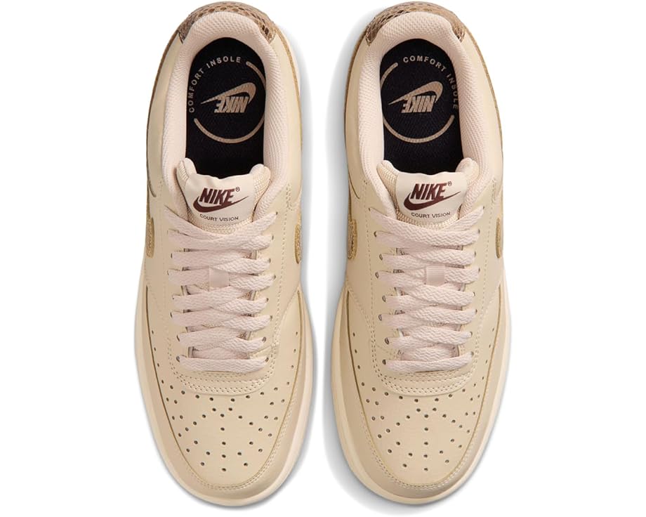 Кроссовки Nike Court Vision Low из искусственной кожи с перфорацией