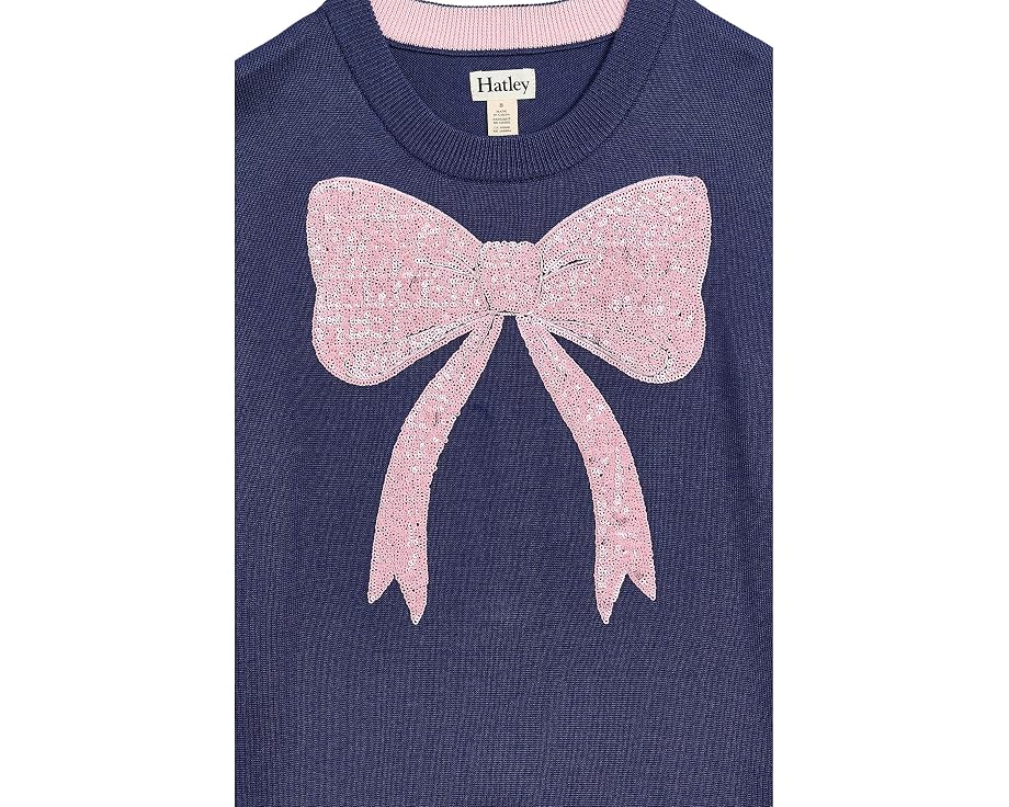 Свитер Hatley Pink Bow Sequin с бантом и пайетками