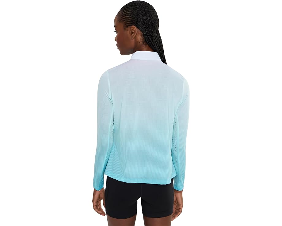 Гольф-топ Jamie Sadock Ombre Stripe Long Sleeve Zip Mock