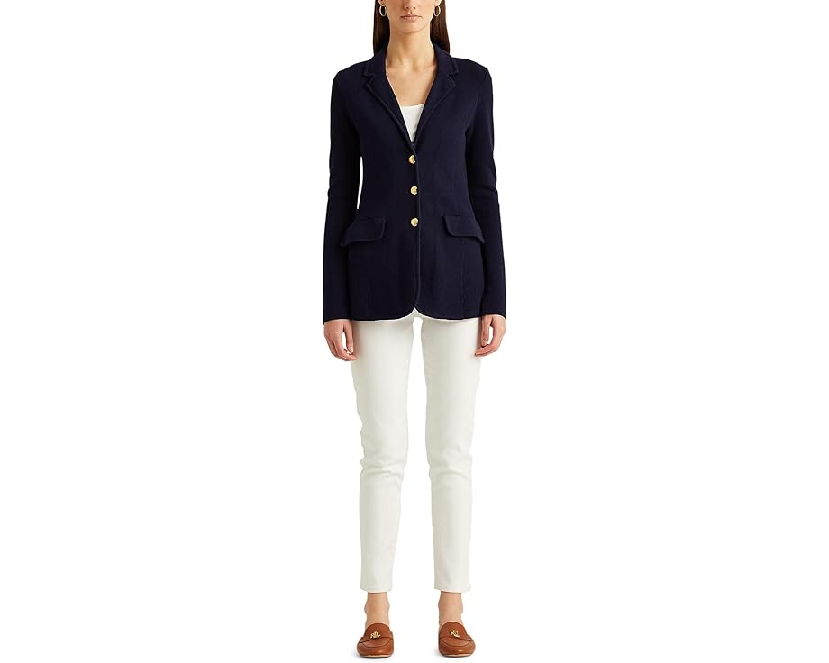 Lauren Ralph Lauren Knit Sweater Blazer блейзер из трикотажа с воротником пиджачного типа