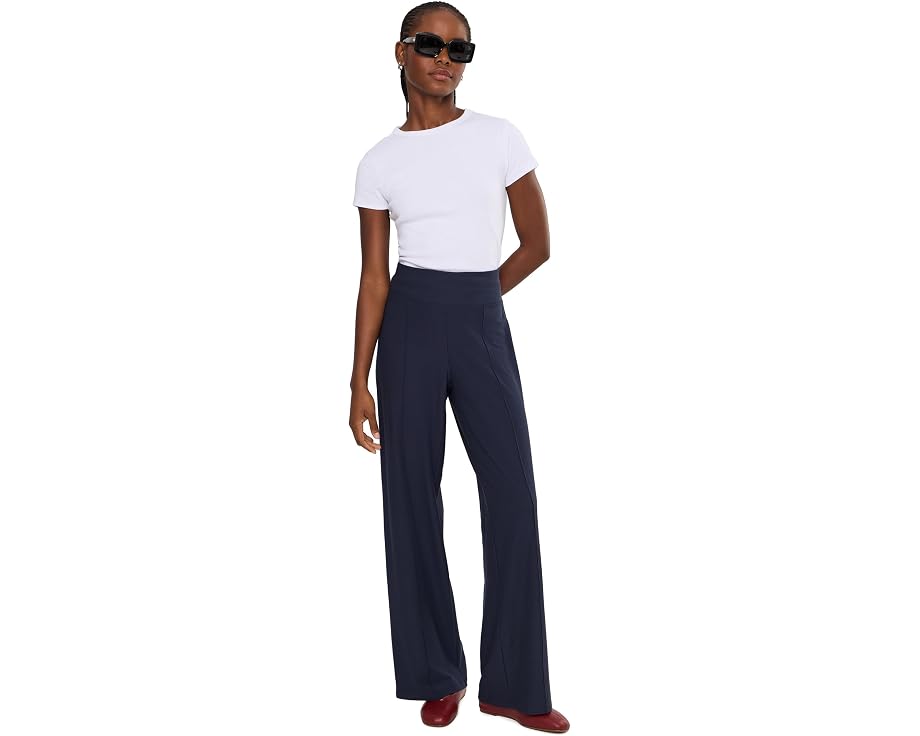 Washable Stretch Crepe High Waisted Pants