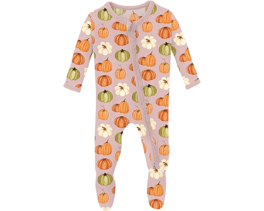 Комбинезон Print Muffin Ruffle Footie от Kickee Pants с двухсторонней молнией