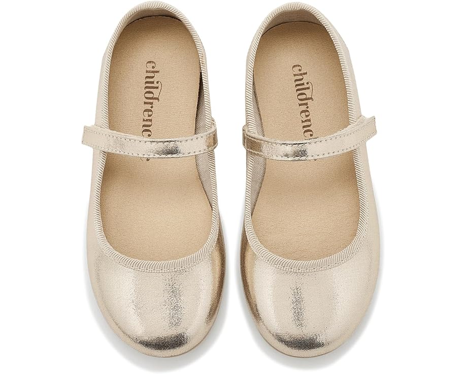 Туфли Childrenchic Mila Mary Jane из серебристой кожи