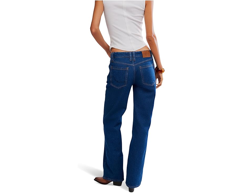 Джинсы Free People Tennessee Low Rise Bf с поясом на шлевках и пятью карманами