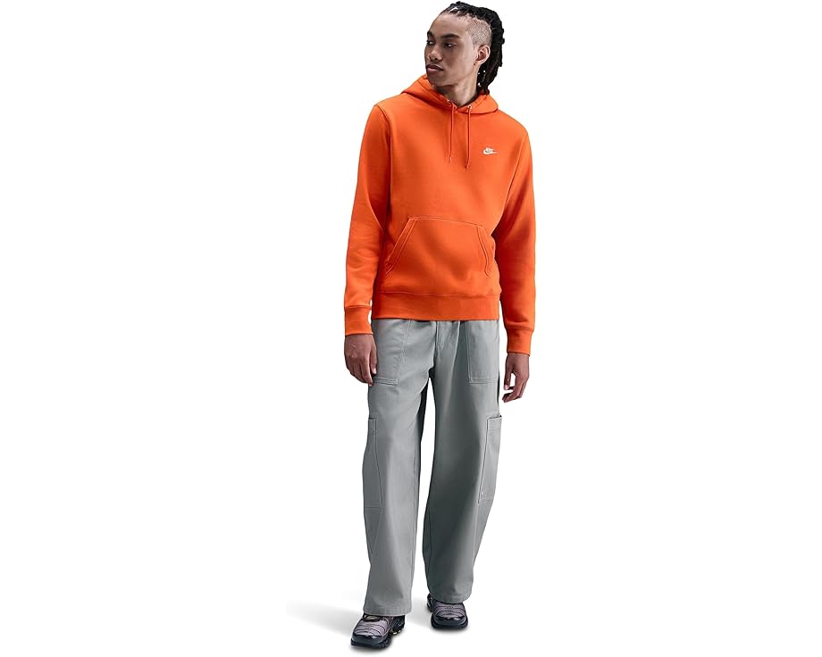 Nike Club Fleece худи с капюшоном и карманом кенгуру для баскетбола