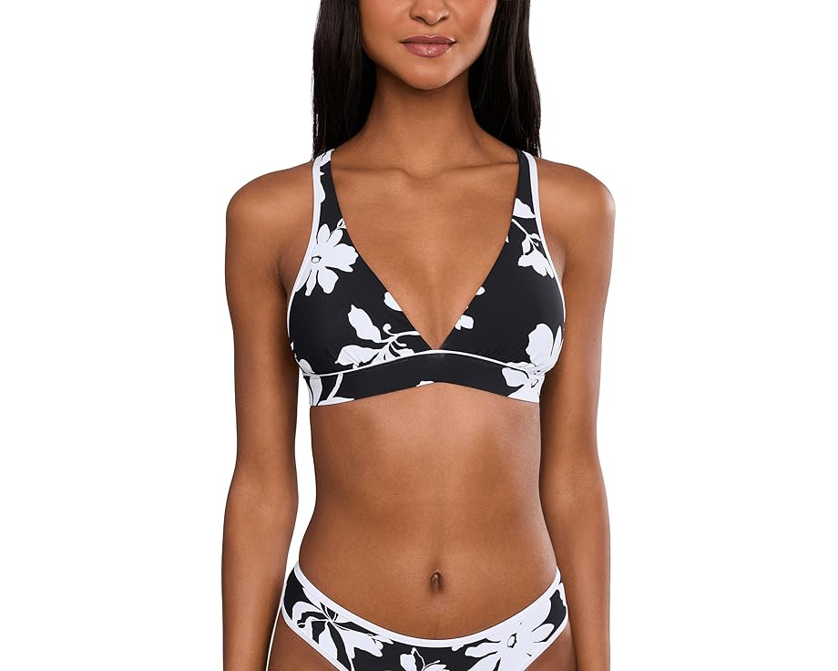 Топ бикини Seafolly Mayflower Multi Fit Longline Tri