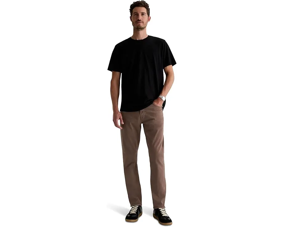 Брюки AG Jeans Everett Slim Straight с зауженным силуэтом из денима с эластаном