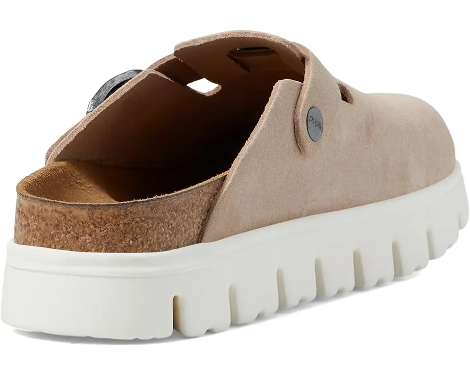 Клоги Birkenstock Boston Chunky Platform на пробковой стельке
