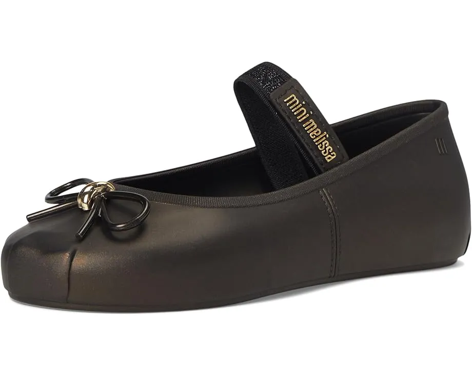 Детские балетки Mini Sophie с декоративным бантом и эластичной лямкой Mini Melissa