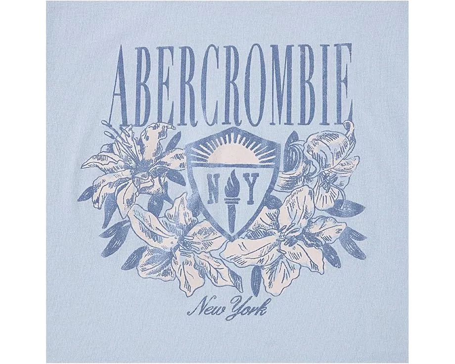 Футболка Floral NY Crest с принтом от abercrombie kids