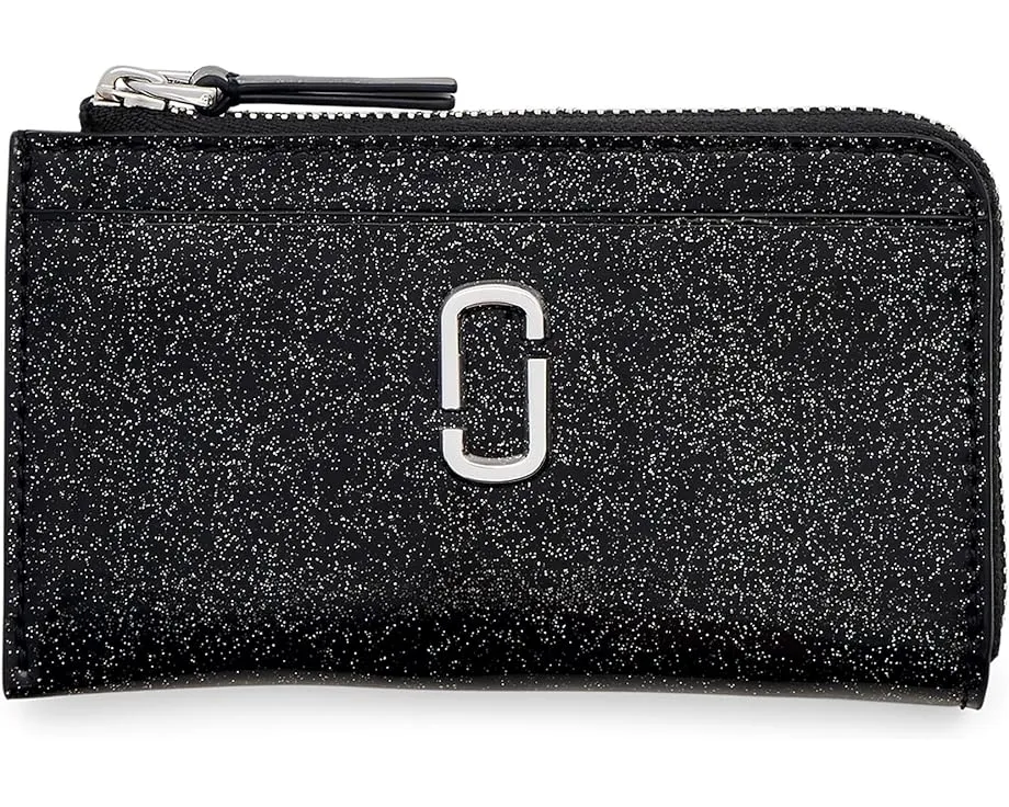 Кошелек Marc Jacobs The Coated Glitter Top Zip Multi Wallet с брелоком