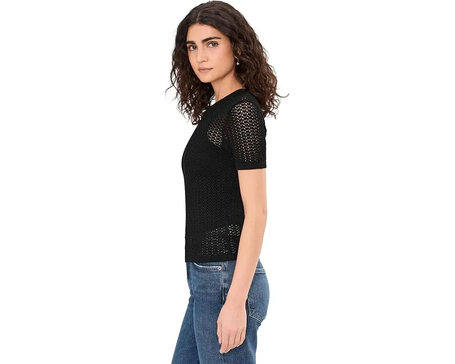 Футболка Joe's Jeans Crochet Baby с кружевной вязкой