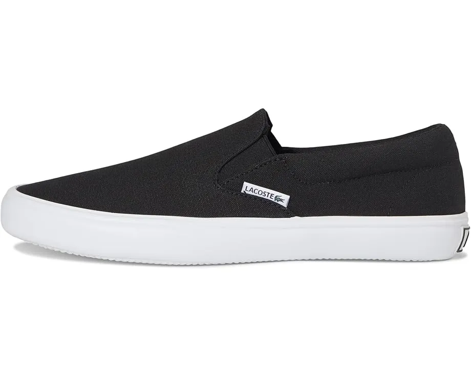 Lacoste Slip-On Base слипоны из хлопка с круглым носком