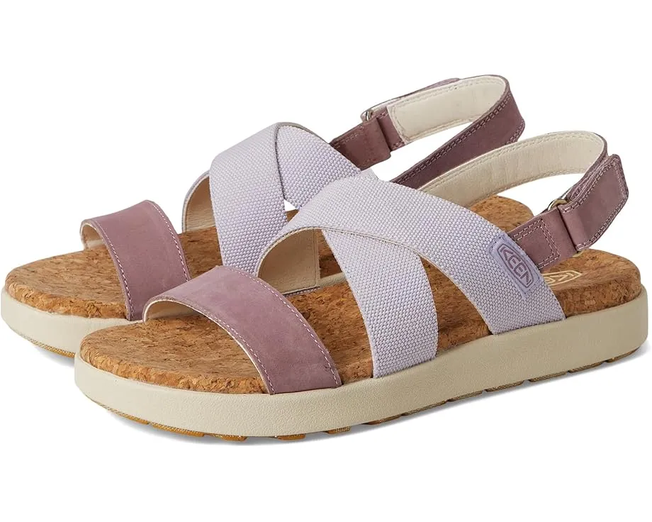 Босоножки KEEN Elle Crisscross на платформе с переплетением и застежкой-пряжкой