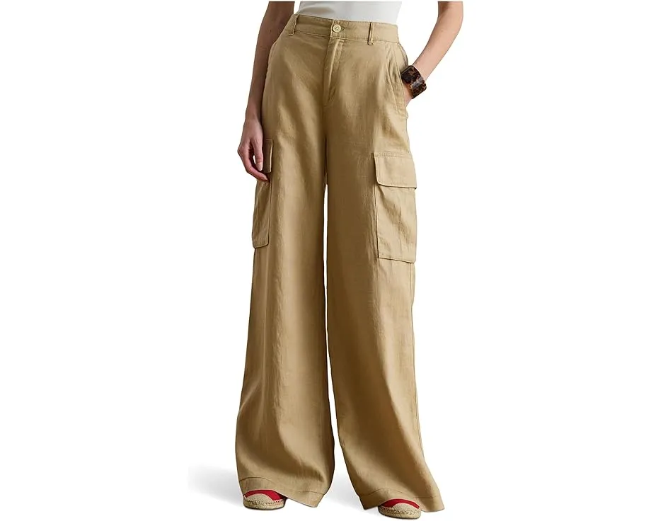 Брюки-карго широкие Льняные Linen Wide-Leg Cargo Lauren Ralph Lauren