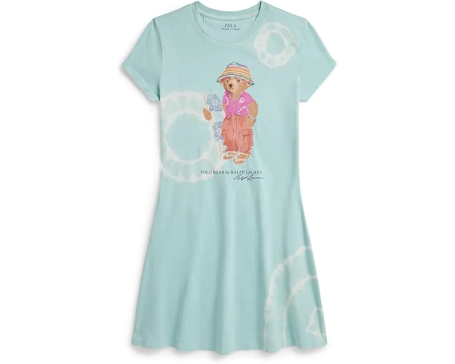 Платье с мишкой Polo Ralph Lauren в технике тай-дай