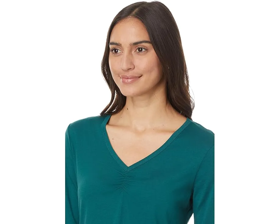 Футболка Toad&Co Rose с длинным рукавом и V-образным вырезом