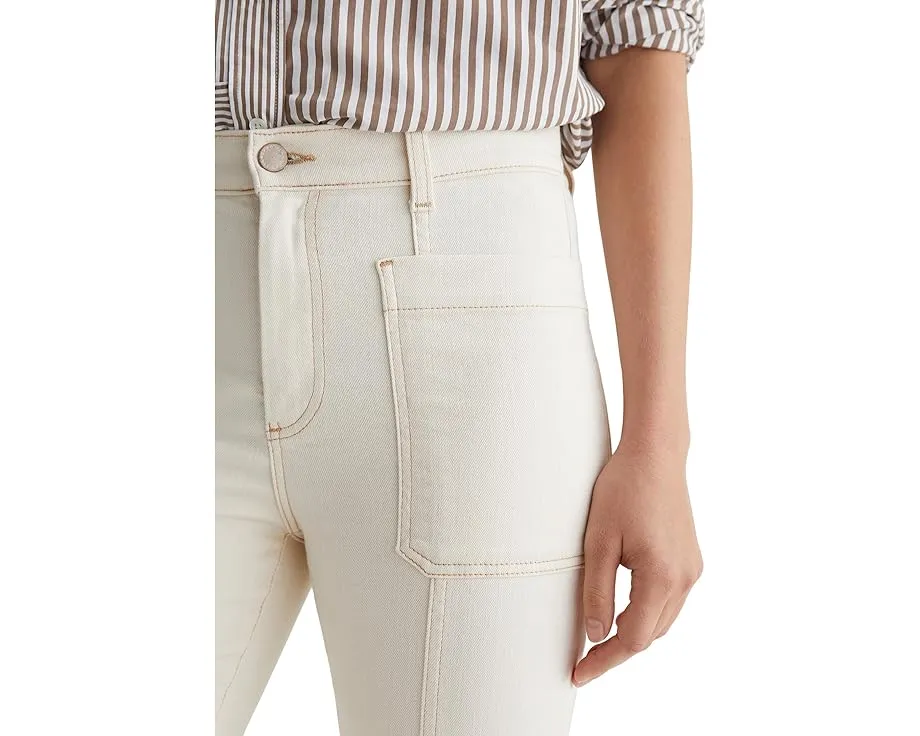 AG Jeans джинсы Lila Utility Mid-Rise Straight в цвете White Oat