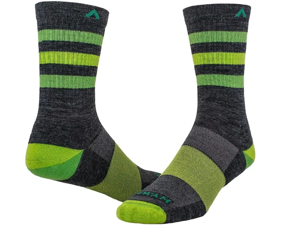 Носки Wigwam Super Stripe Mid-Crew из мериносовой шерсти с амортизацией