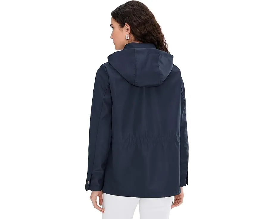 Плащ Lauren Ralph Lauren Bonded Rain с капюшоном и водоотталкивающими свойствами