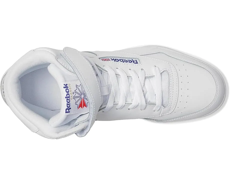 Кроссовки Reebok Ex O Fit Hi с верхом из мягкой кожи и ремешком на липучке