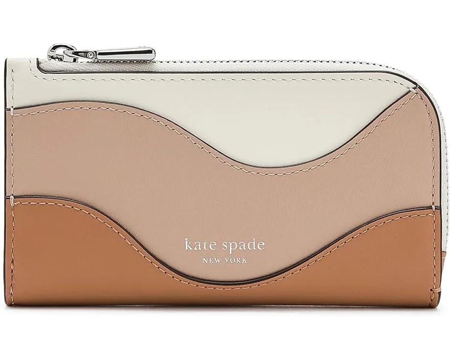 Женский кошелек Devin Wavy Leather Small Bifold от Kate Spade New York