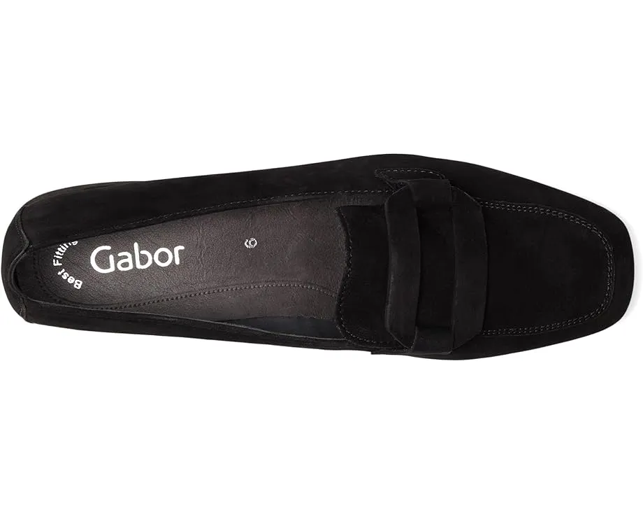 Gabor 75.261.17 замшевые лодочки с квадратным носком и пряжкой