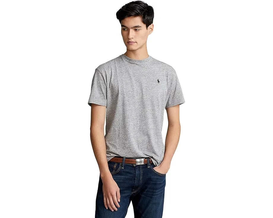 Классическая футболка Polo Ralph Lauren с круглым вырезом и вышитым логотипом