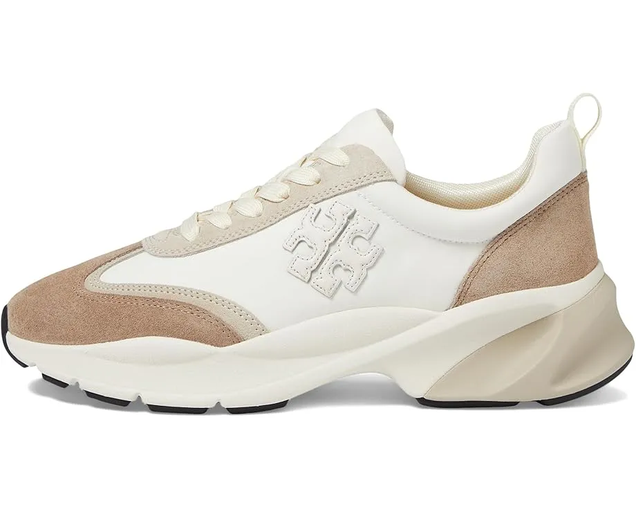 Кроссовки Tory Burch Good Luck Trainer с анатомической подошвой и логотипом Double T
