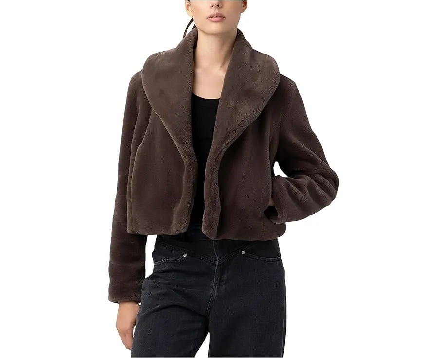 Короткая куртка Blank NYC Faux Fur Cropped из искусственного меха