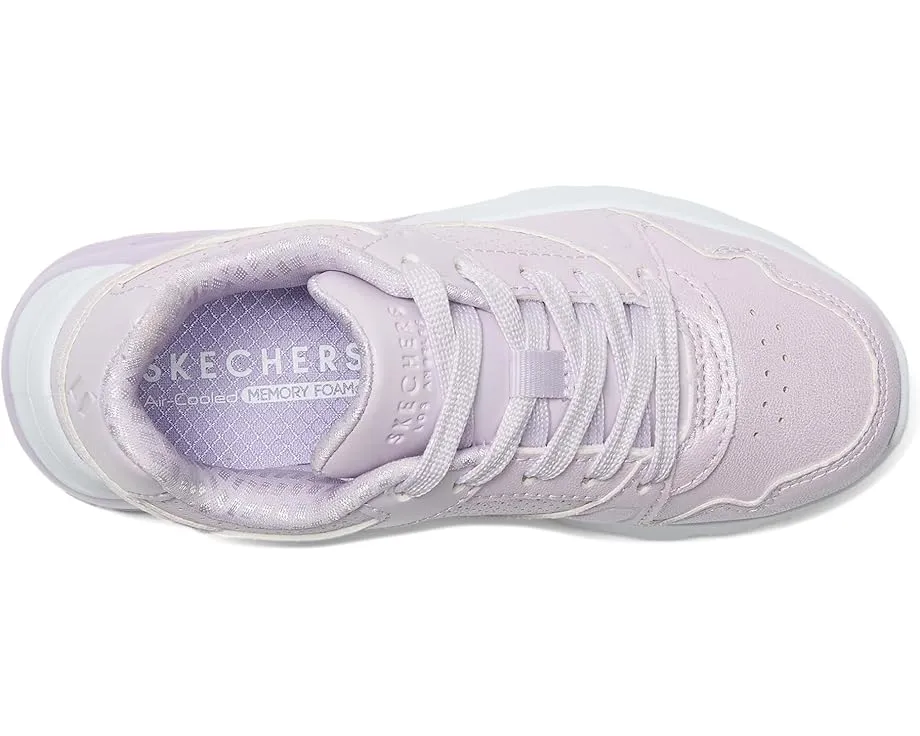 Детские кроссовки Skechers Uno Lite 2.0 с блестящим верхом и памятью формы
