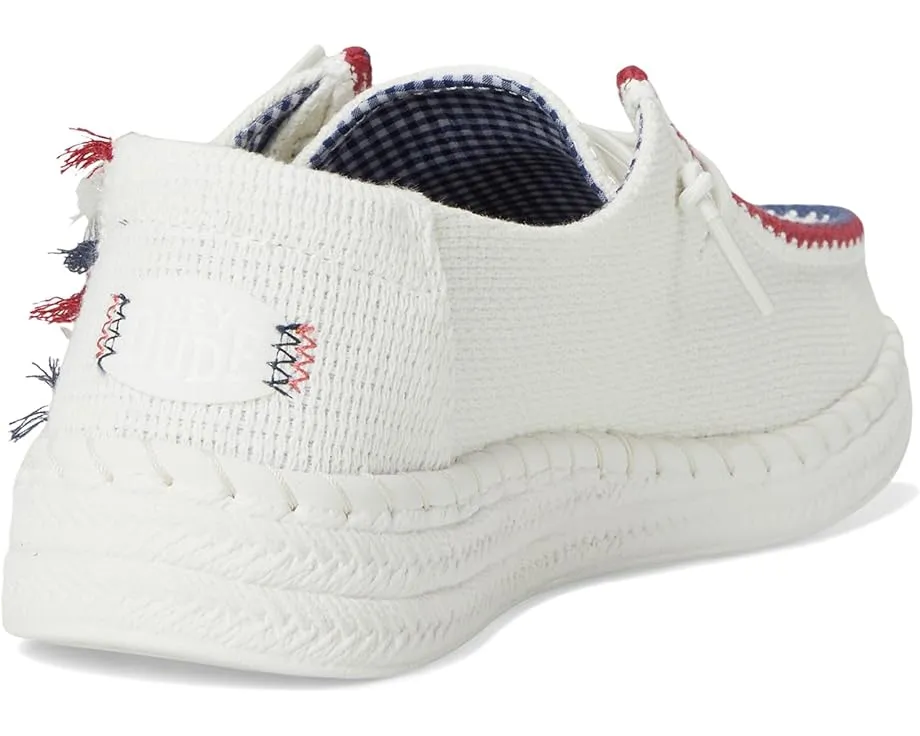 Кроссовки Hey Dude Wendy Espadrille Americana с круглым носком и стелькой с эффектом памяти