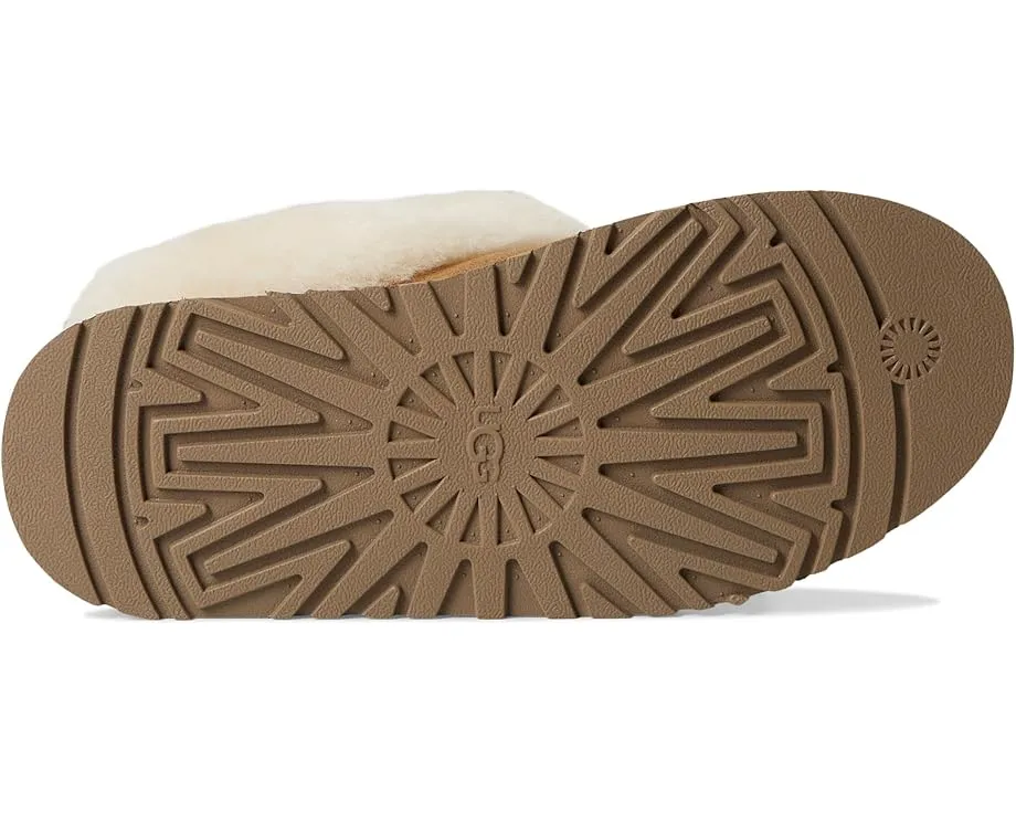 Тапочки UGG Tazzelle из натуральной замши с овчиной и платформой