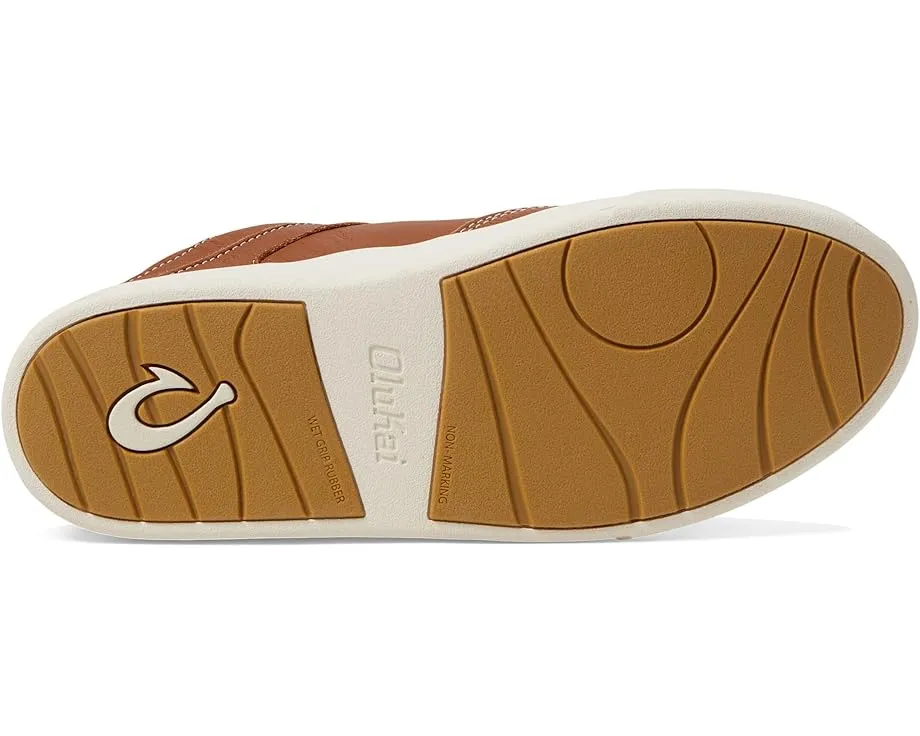 Обувь OluKai Ha'Upu из натуральной кожи с контрастной строчкой