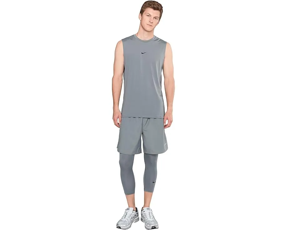 Nike Pro Dri FIT лосины 3/4 для фитнеса с боковым карманом
