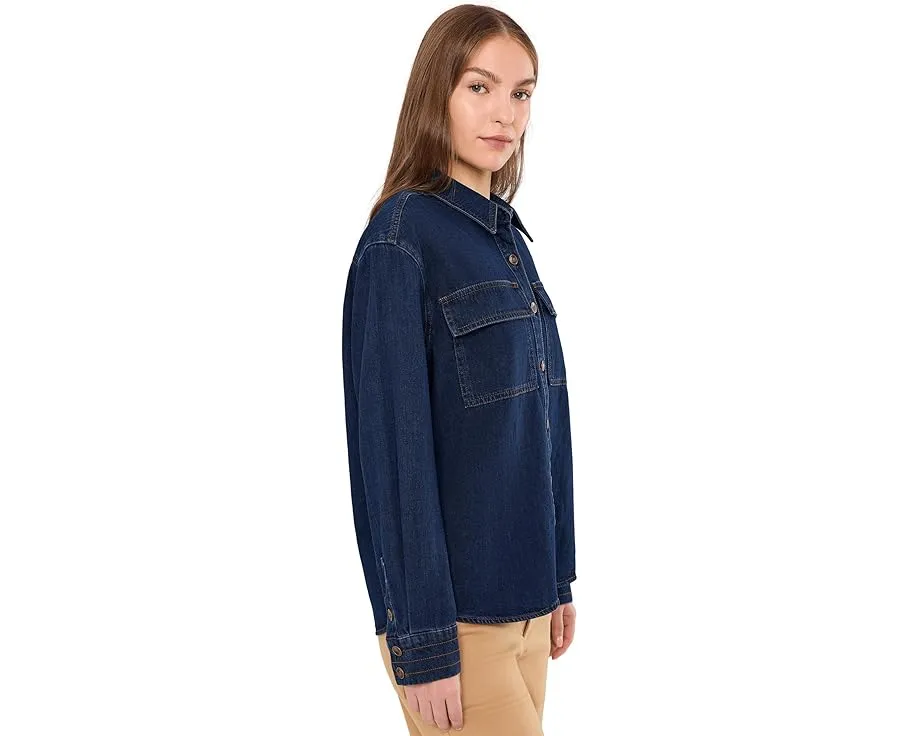 Рубашка KUT from the Kloth Channing с длинным рукавом и контрастной строчкой