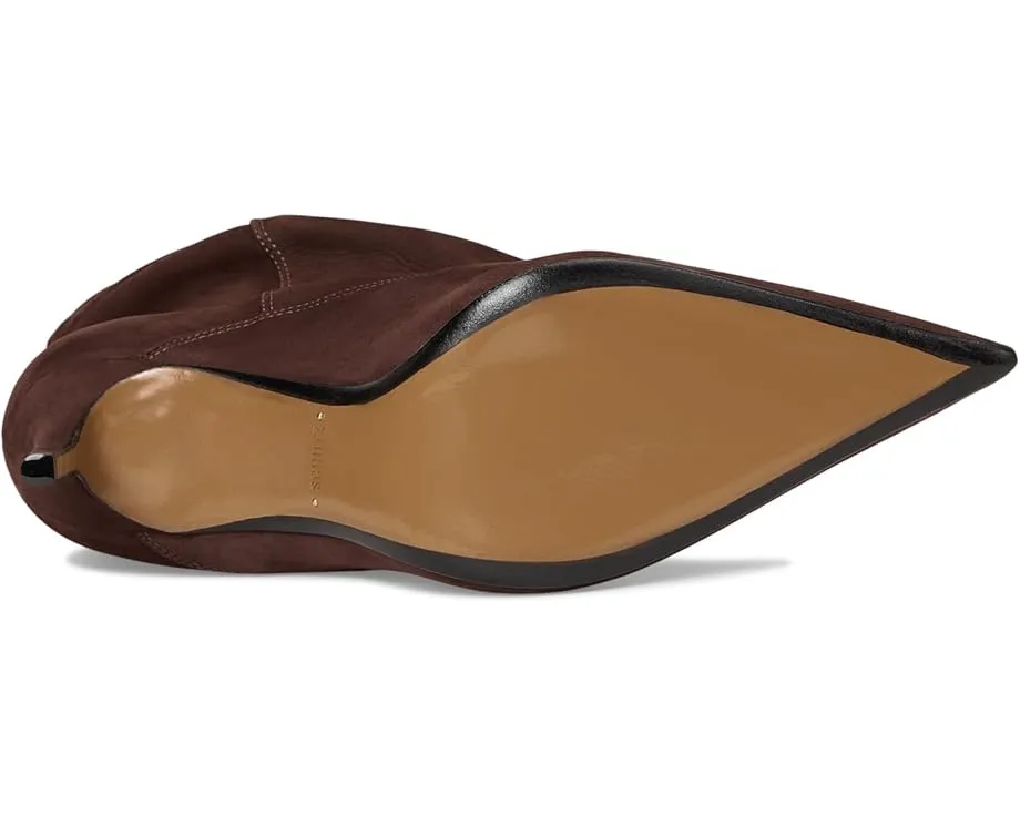 Ботинки Schutz Maryana Up Slouch из замши на высоком каблуке