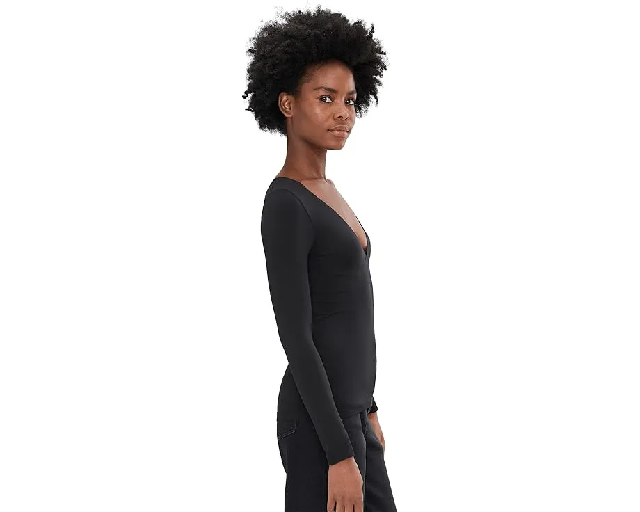 Лонгслив Round Two Long Sleeve с глубоким V-вырезом из стрейч-джерси Free People