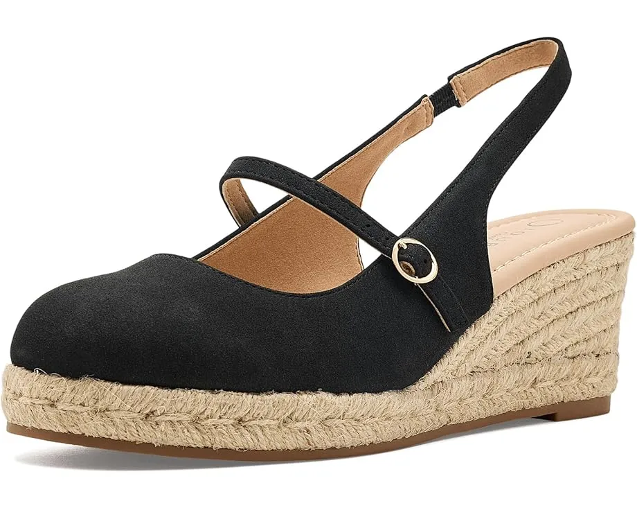 Туфли-платформы Asmyna от Journee Collection с клиновидным каблуком 3 дюйма