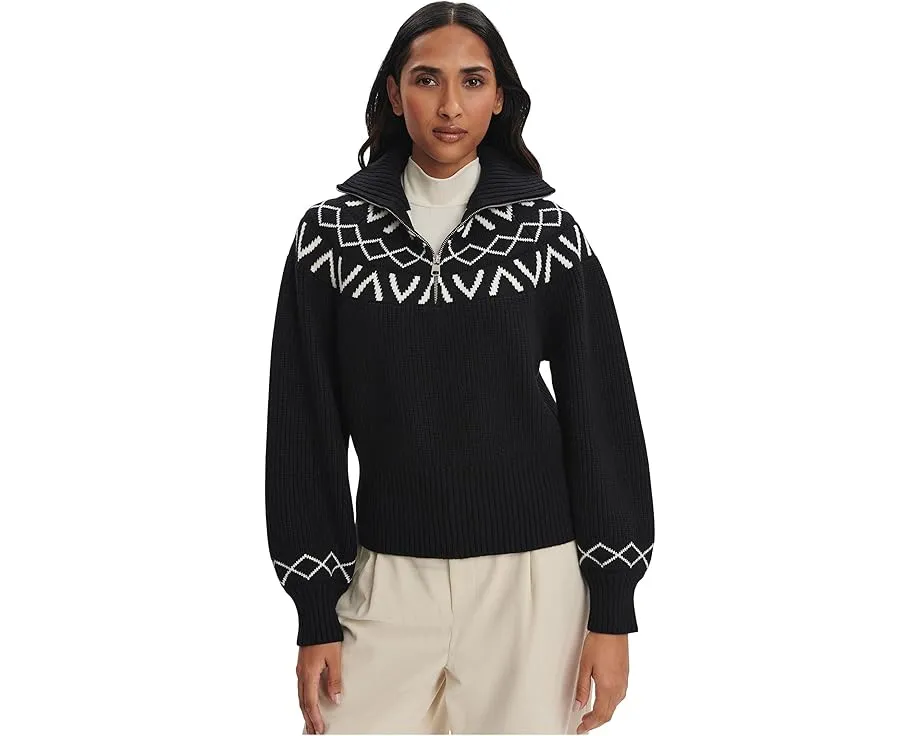 Varley свитер Sigrid Fairisle 1/2 Zip Knit
