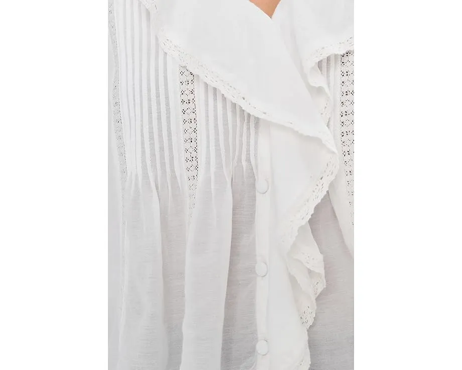 Топ Madewell Long Sleeve Kelly с длинными рукавами и кружевными вставками