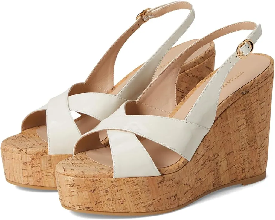 Сандалии Stuart Weitzman Dayna Slingback Wedge на танкетке с ремешком через пятку