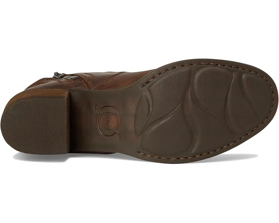 Ботильоны Born Rigby из итальянской кожи в мотовеянии с боковой молнией