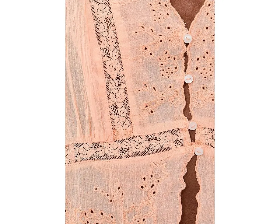 Топ Day Dreamer от Free People с вышивкой и расклешенным силуэтом