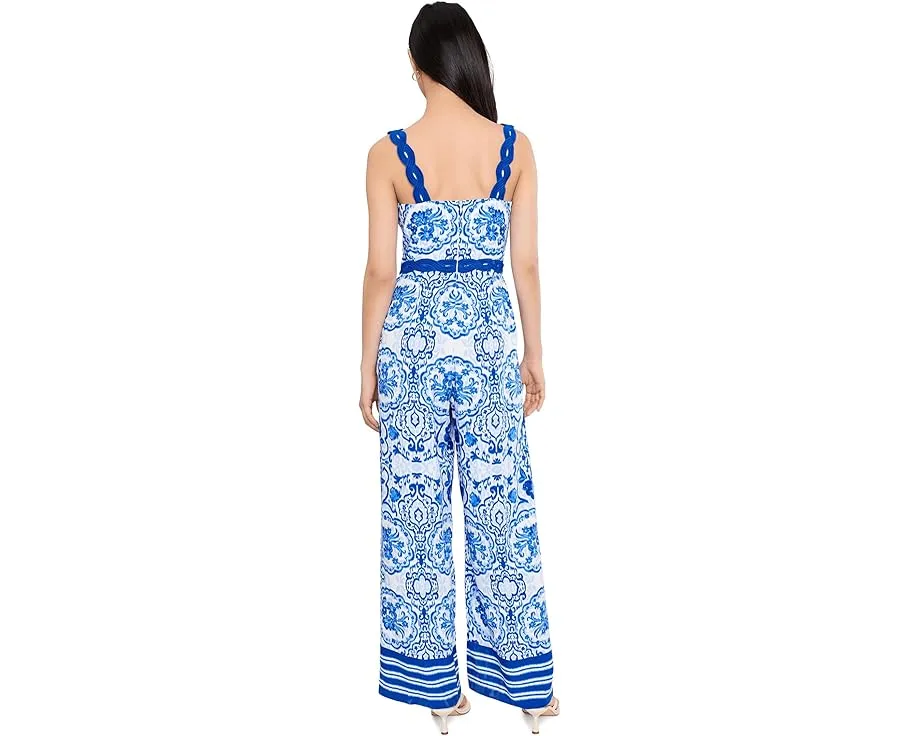 Комбинезон Printed с квадратным вырезом от Adrianna Papell